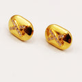 Boucles d'oreilles Plaque X Cristaux Luxe