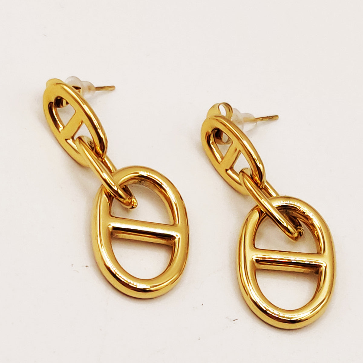 Boucles d'oreilles Double Pendentifs H Luxe