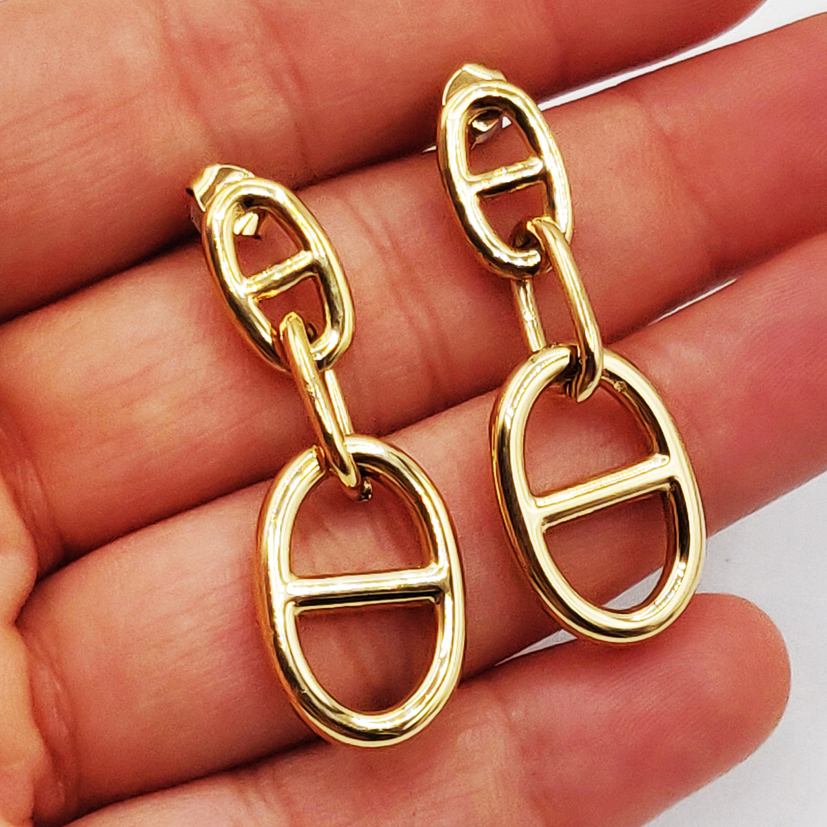 Boucles d'oreilles Double Pendentifs H Luxe