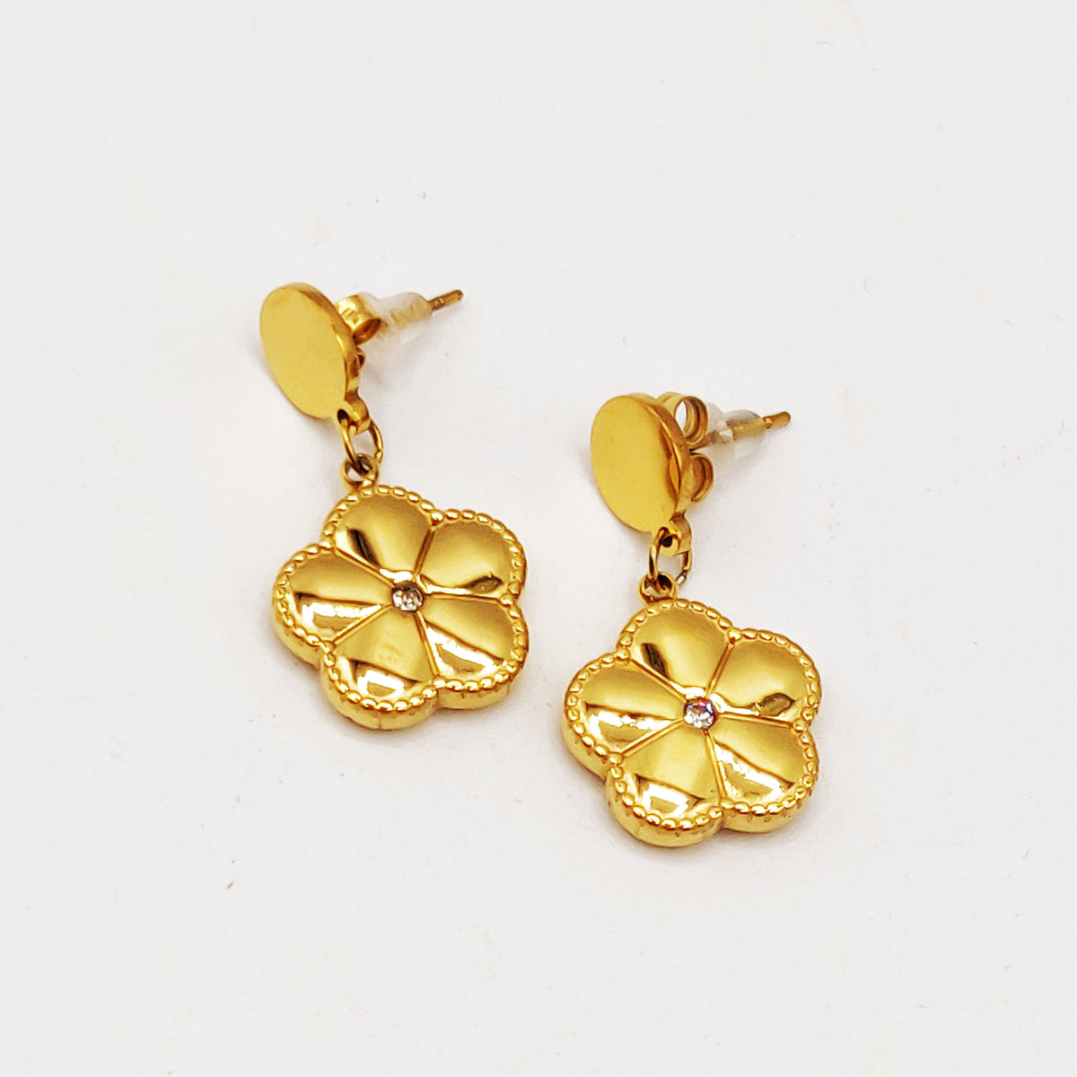 Boucles d'oreilles Chaîne Bibelots Marguerite Luxe