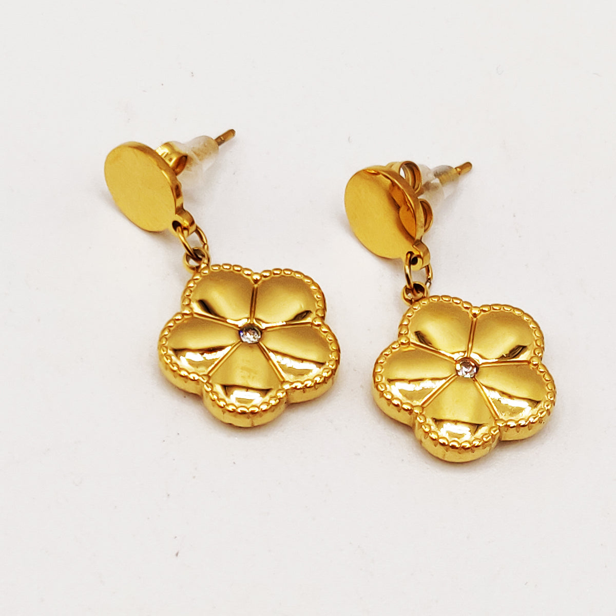 Boucles d'oreilles Chaîne Bibelots Marguerite Luxe