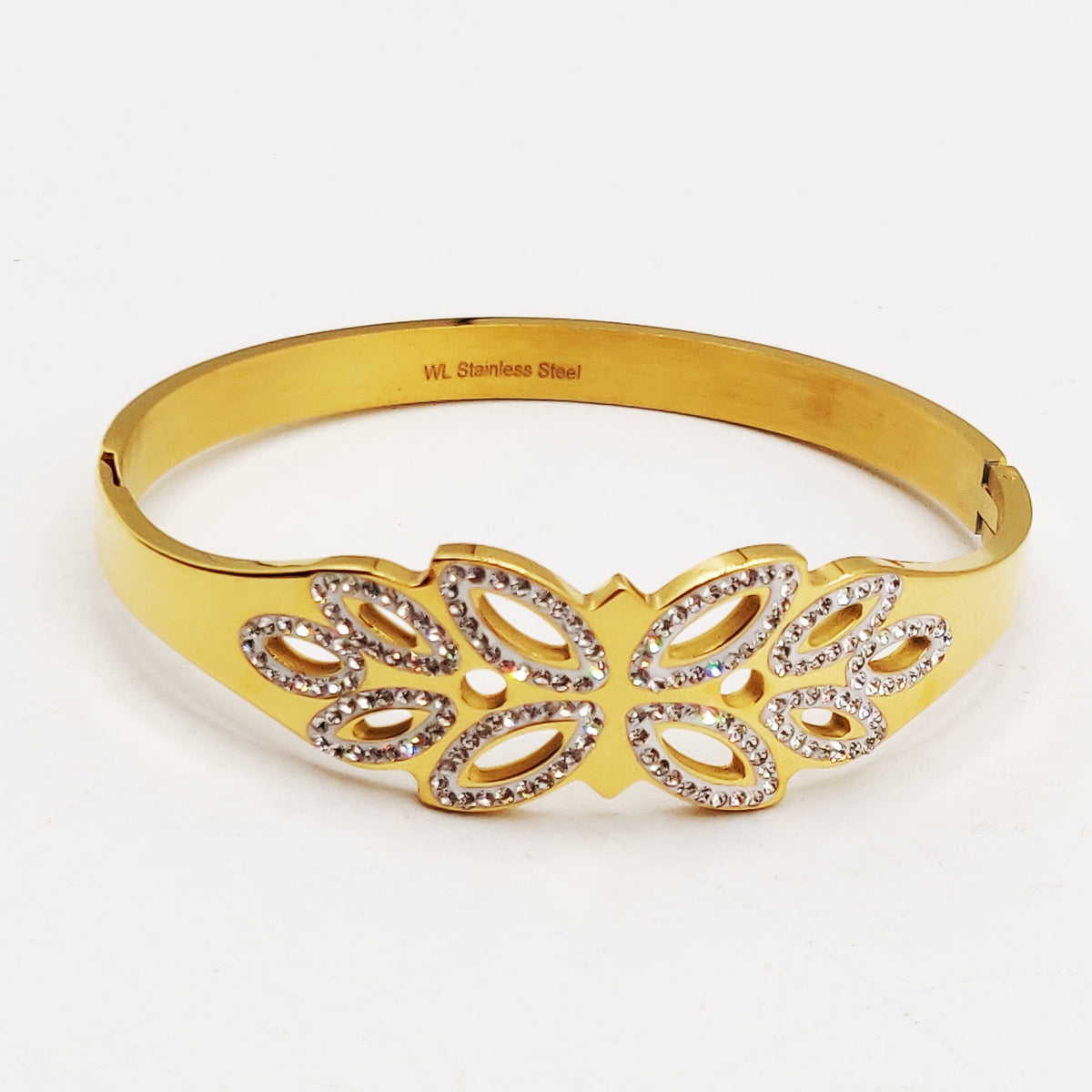Bracelet Rigide Papillon en Cristaux