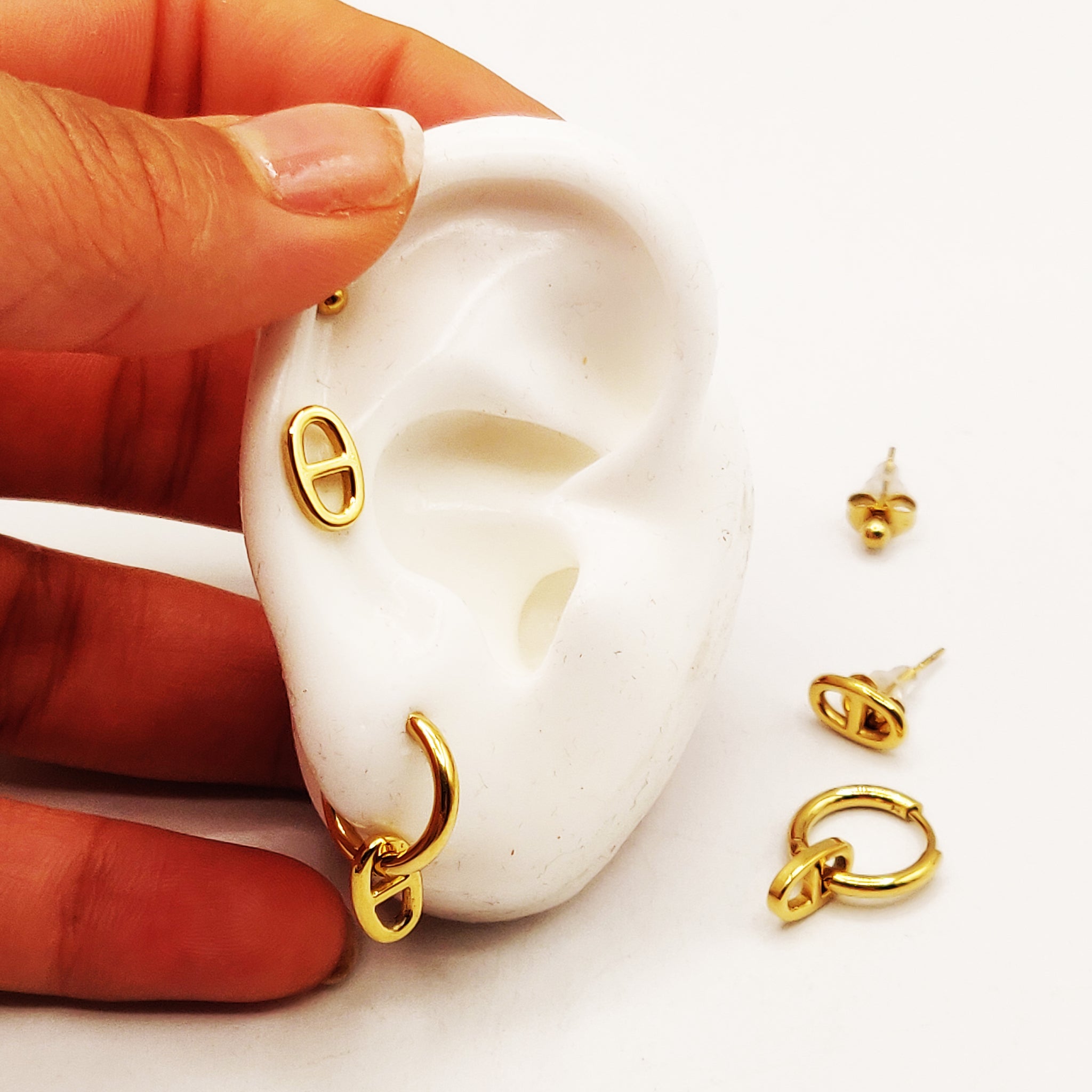 Boucles d'oreilles Triples H Luxe