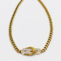 Collier Tresse Ceinture Cristaux Luxe