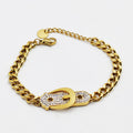 Bracelet Tresse Ceinture Cristaux Luxe