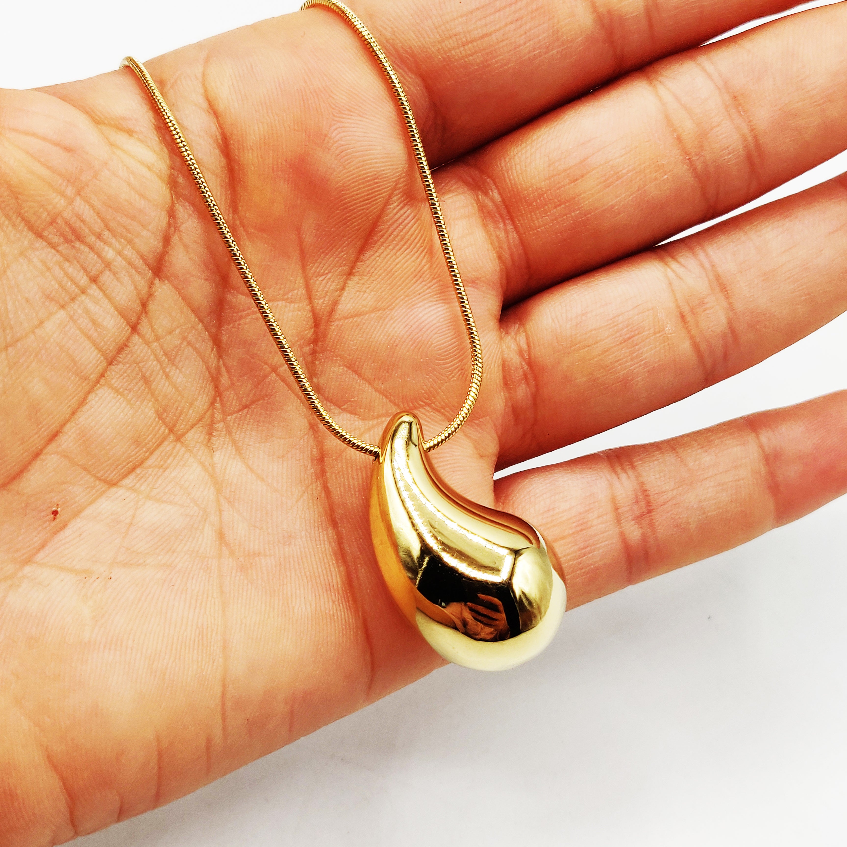 Collier Goutte Bombée Luxe