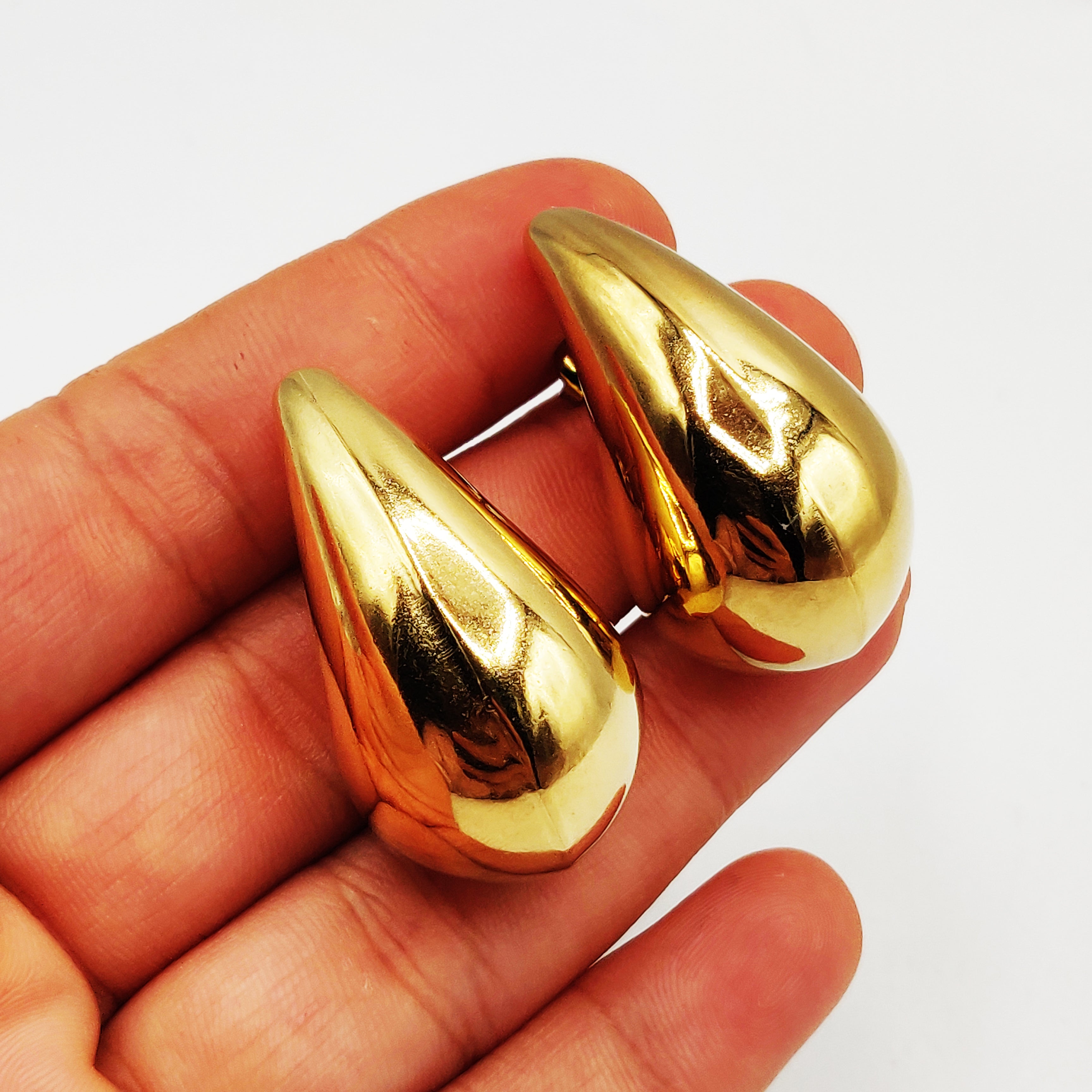 Boucles d'oreilles Goutte Bombée Luxe