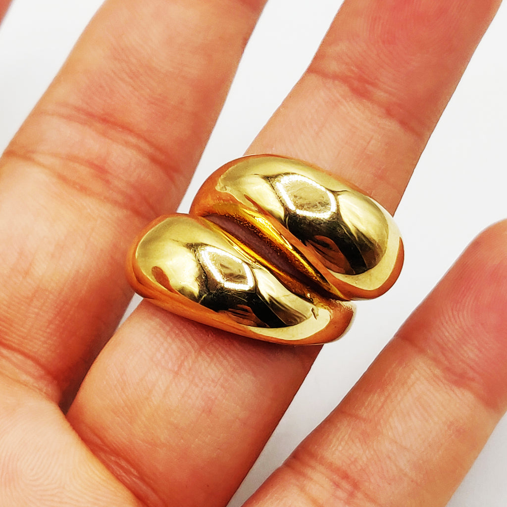 Bague Goutte Bombée Luxe