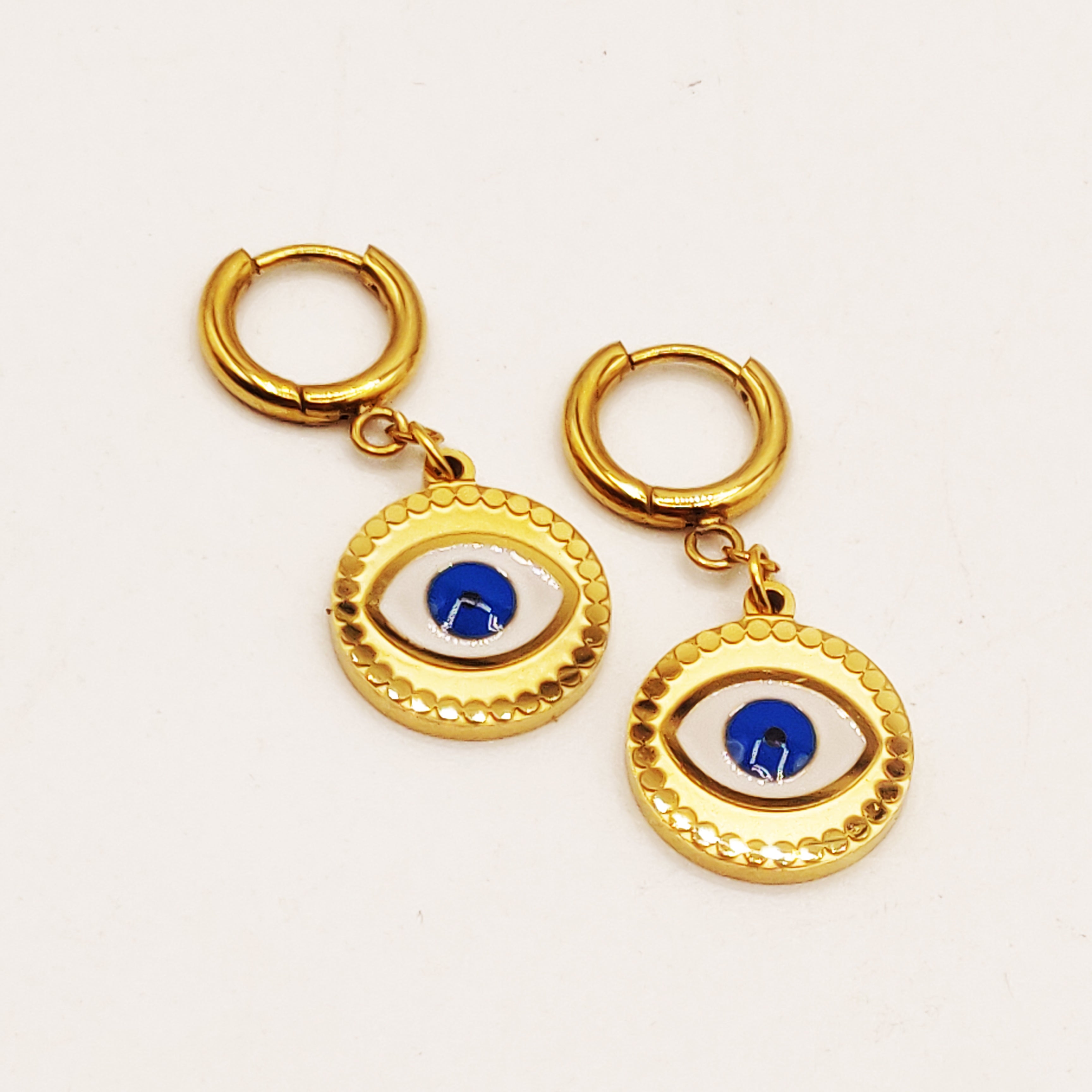 Boucles d'oreilles Pendentif Oeil Luxe