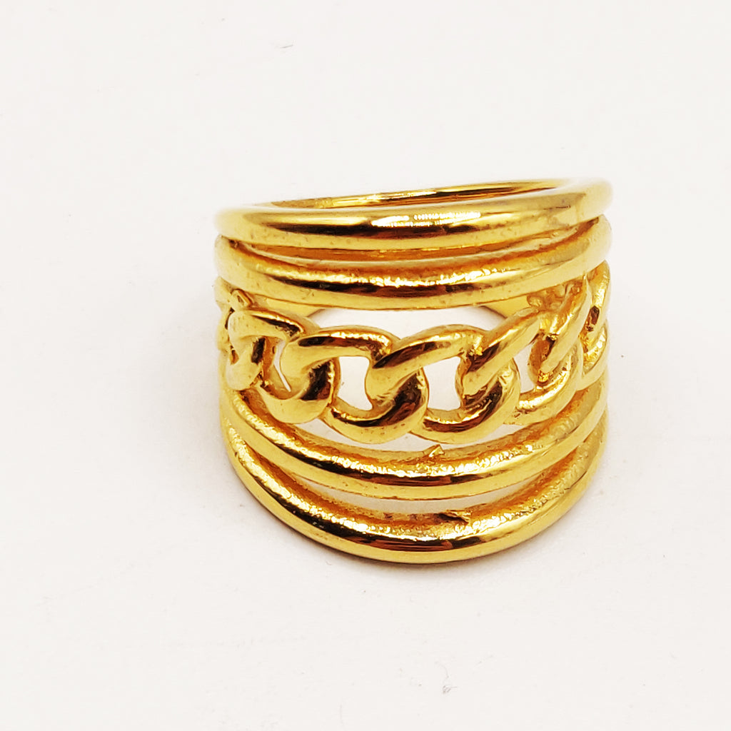 Grande Bague Lignes et Tresse Luxe