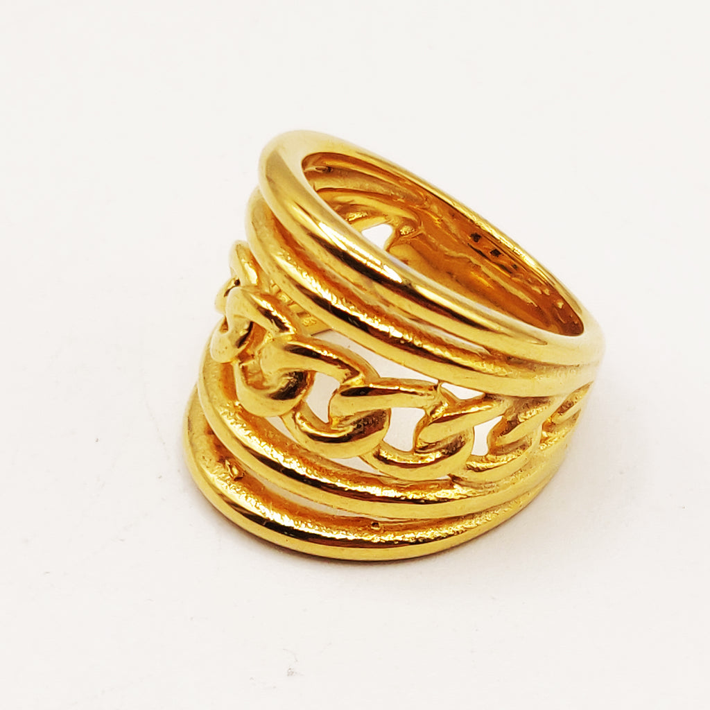 Grande Bague Lignes et Tresse Luxe