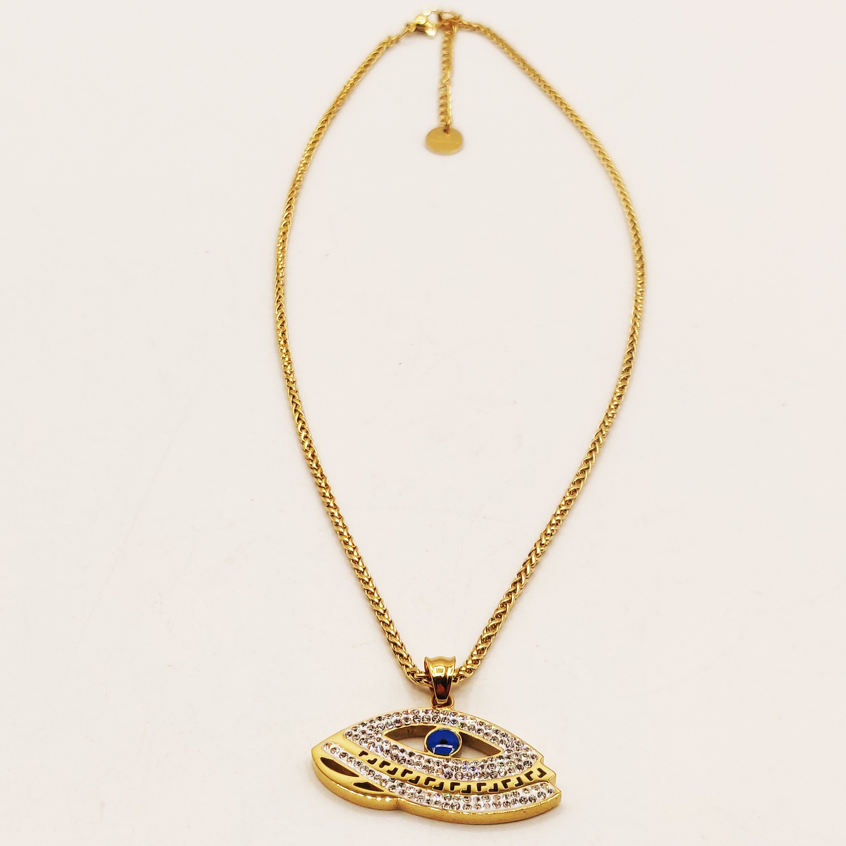 Collier Torsade Oeil Cristaux V Luxe