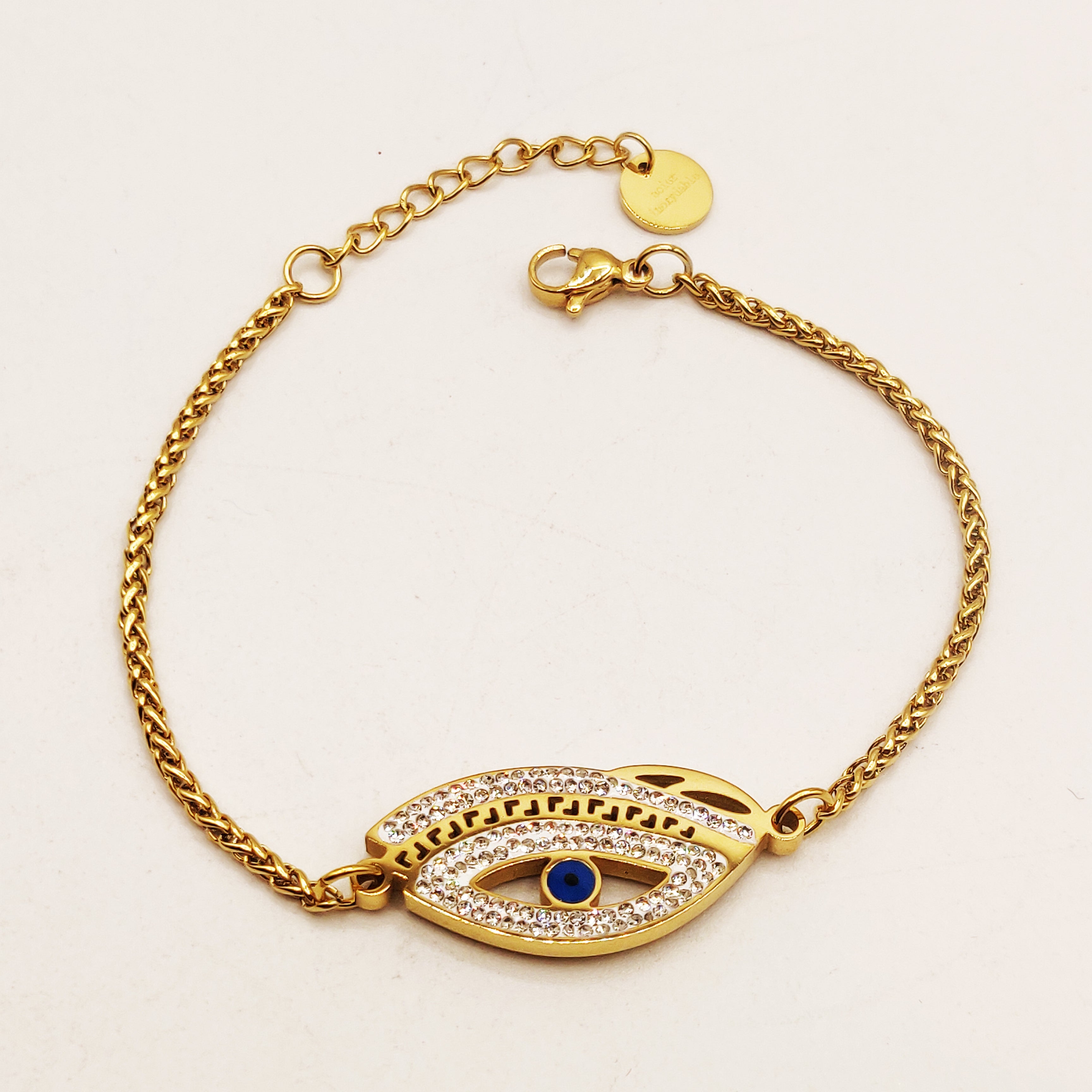 Bracelet Torsade Oeil Cristaux V Luxe