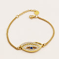 Bracelet Torsade Oeil Cristaux V Luxe