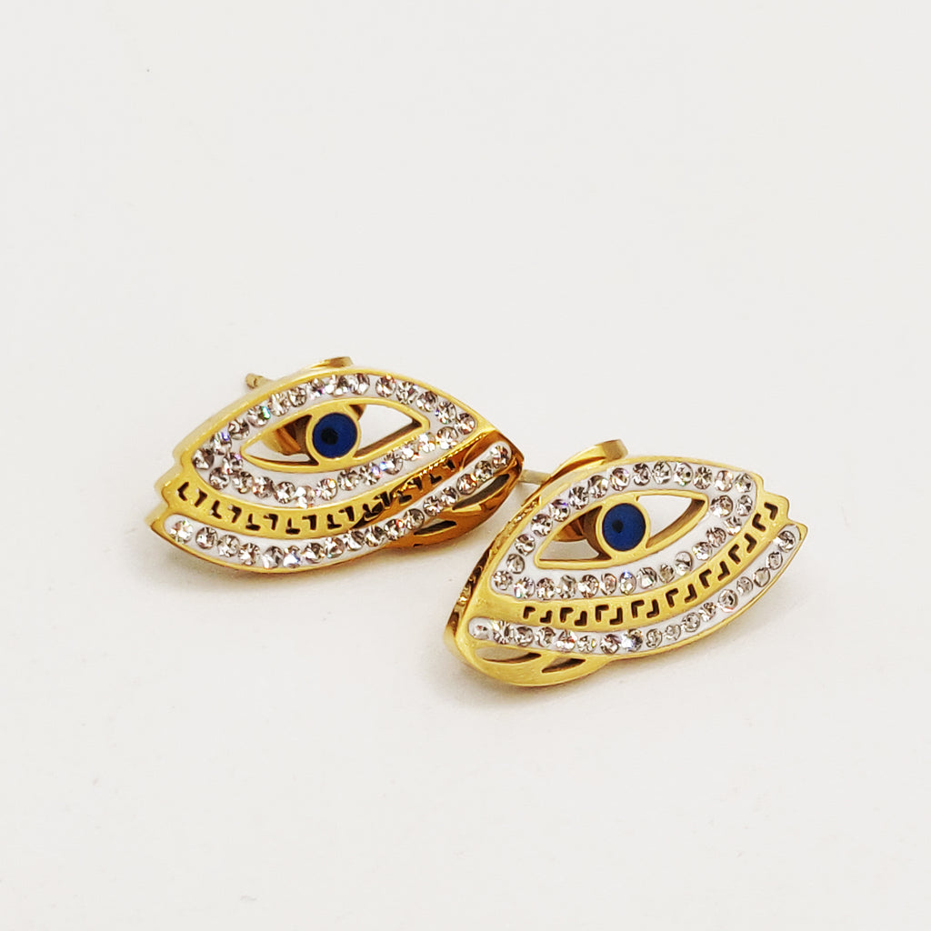 Boucles d'oreilles Oeil Cristaux V Luxe