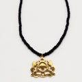 Collier Maroc Luxe Perles d'imitation Noires