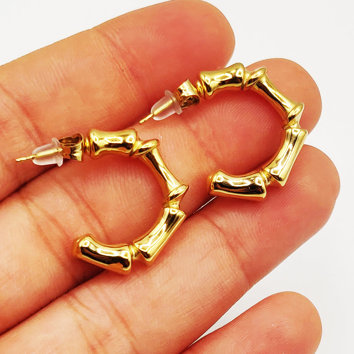 Boucles d'oreilles Créoles Os Luxe