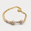 Bracelet Double Os Cristaux Luxe