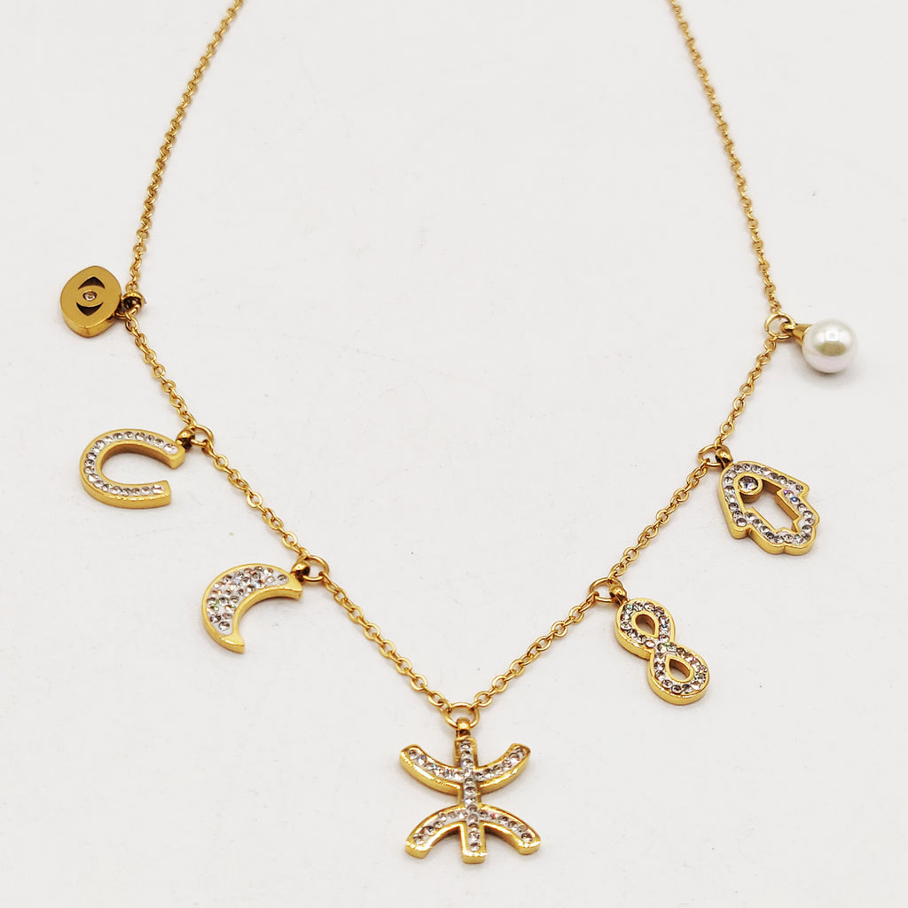 Collier Multi Pendentifs Amazigh Luxe