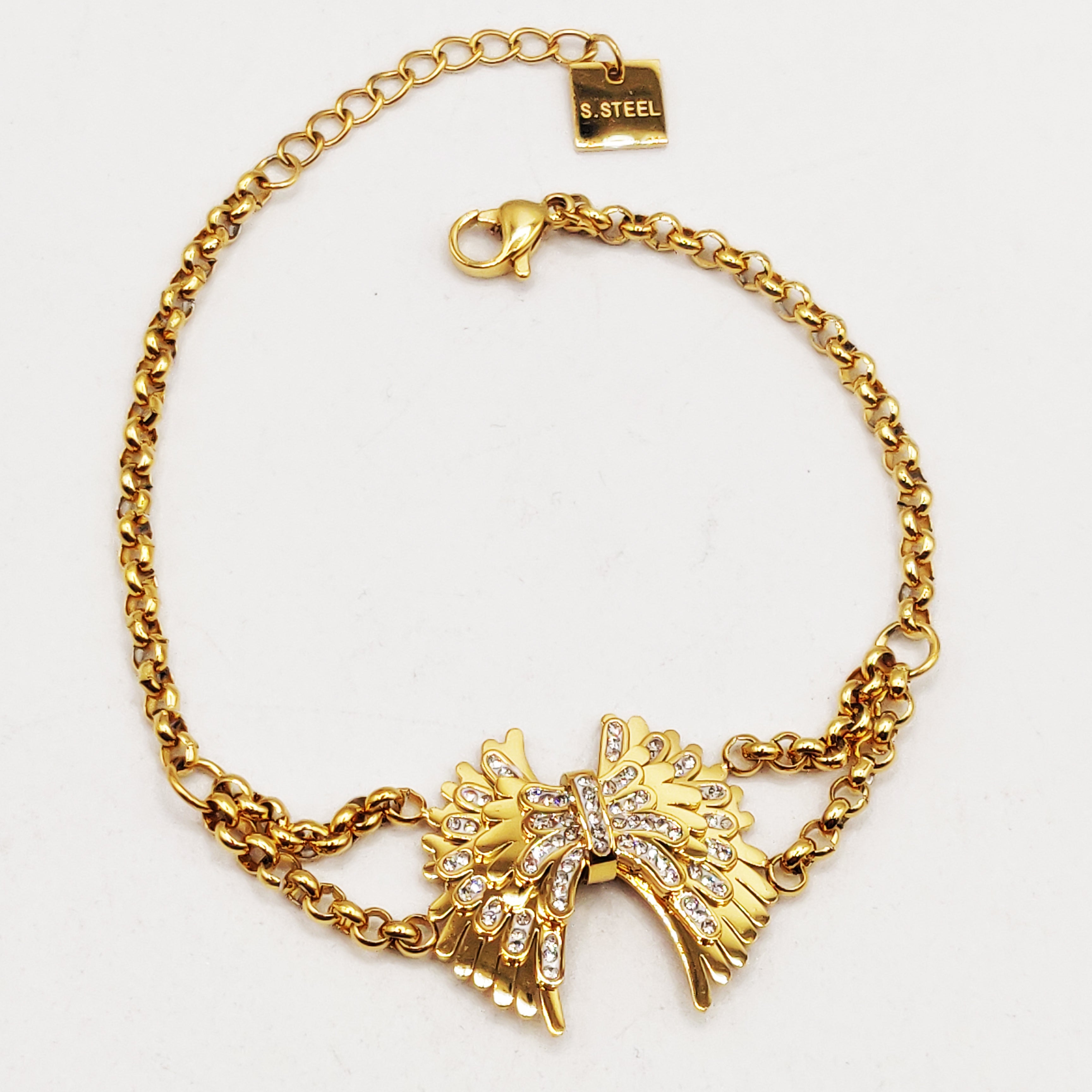 Bracelet Maillons Ailes d'Ange Luxe