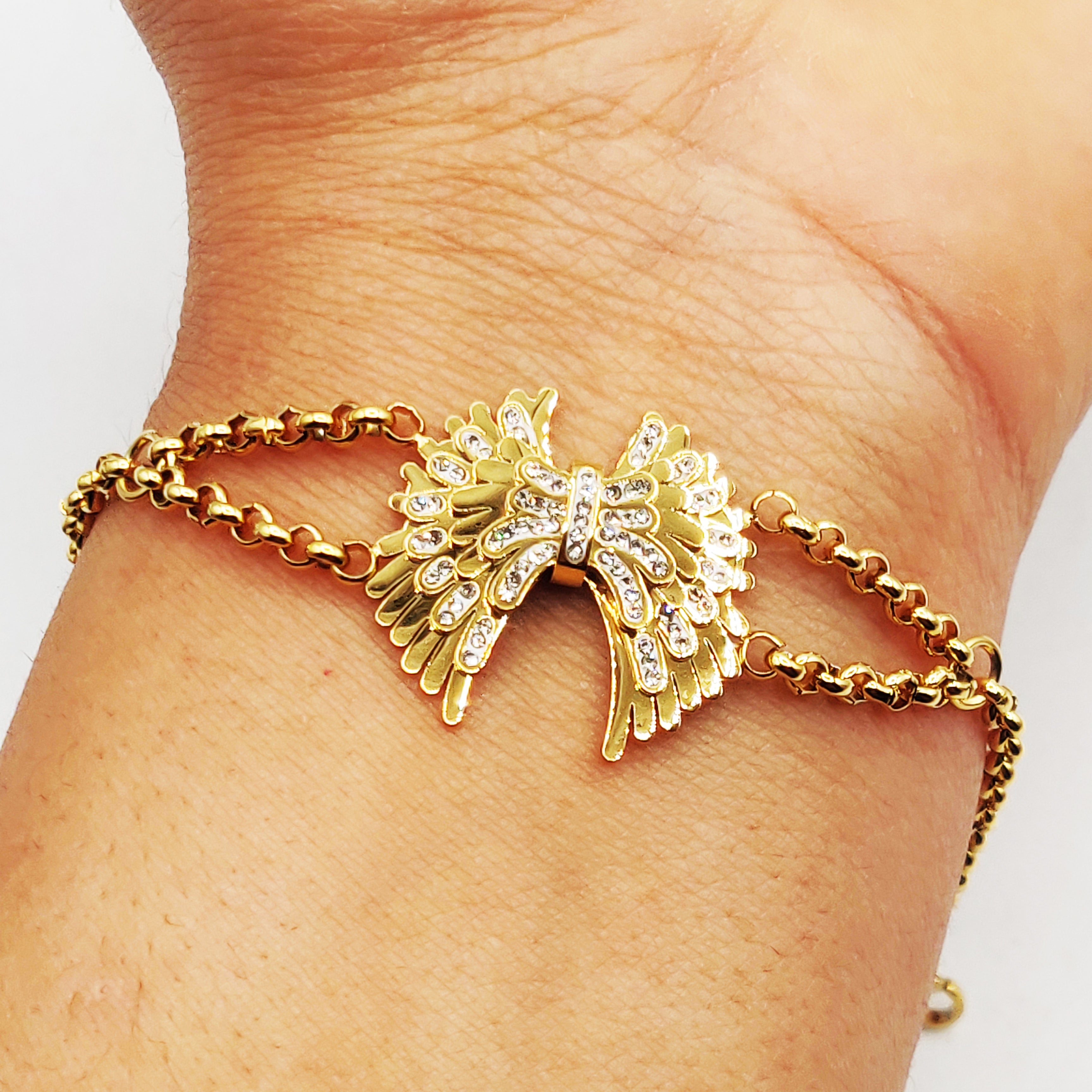Bracelet Maillons Ailes d'Ange Luxe