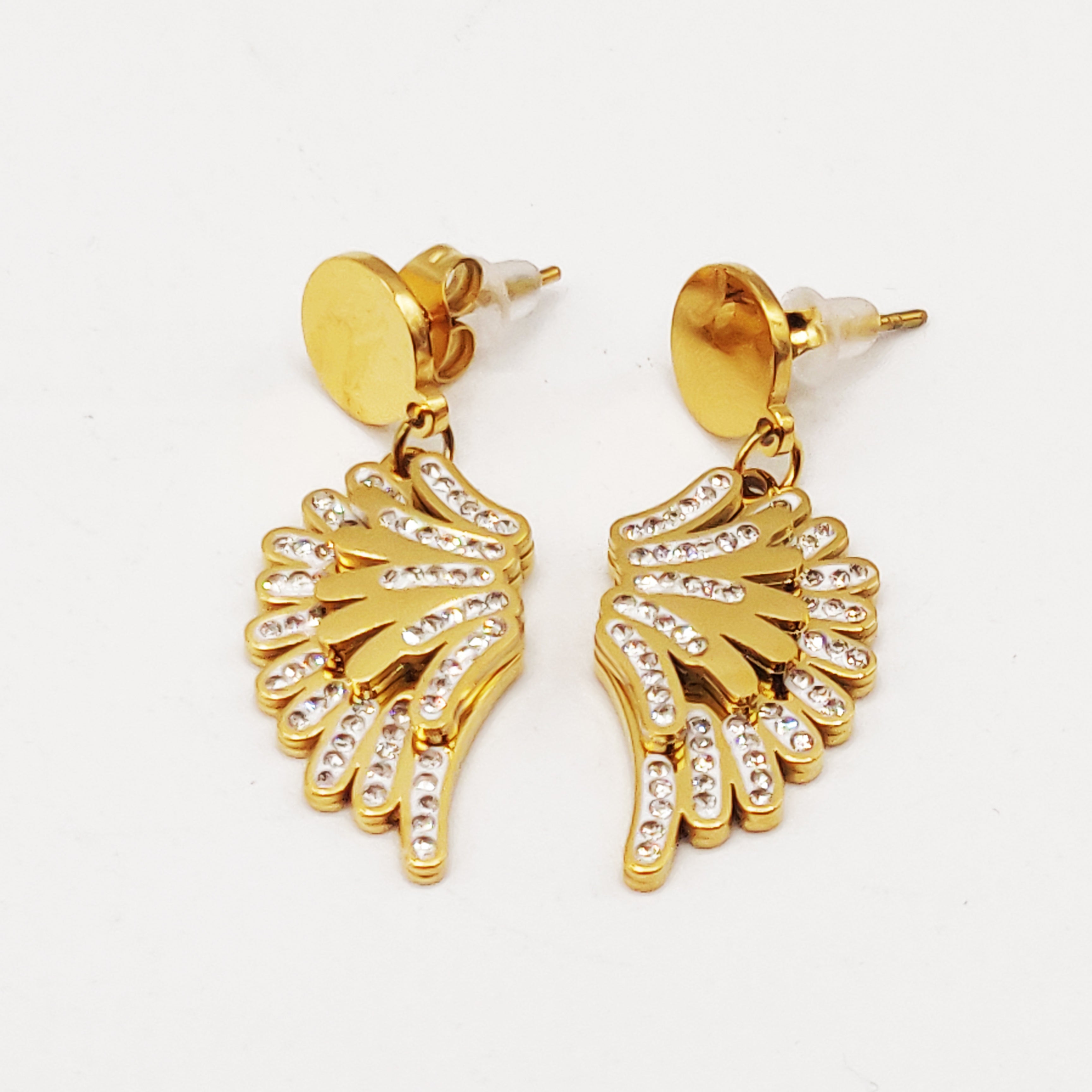 Boucles d'oreilles Maillons Ailes d'Ange Luxe