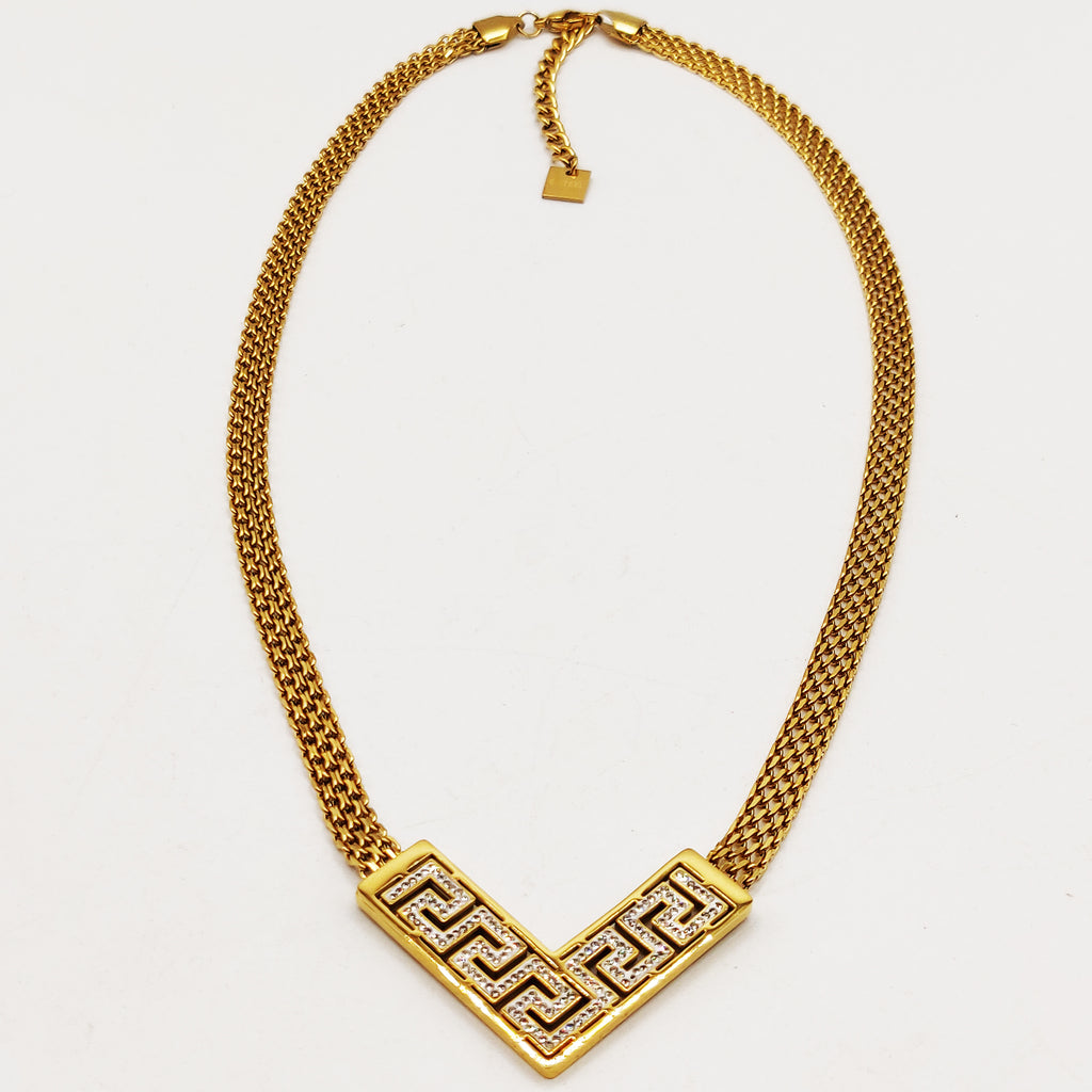 Collier Maille Motif V Luxe