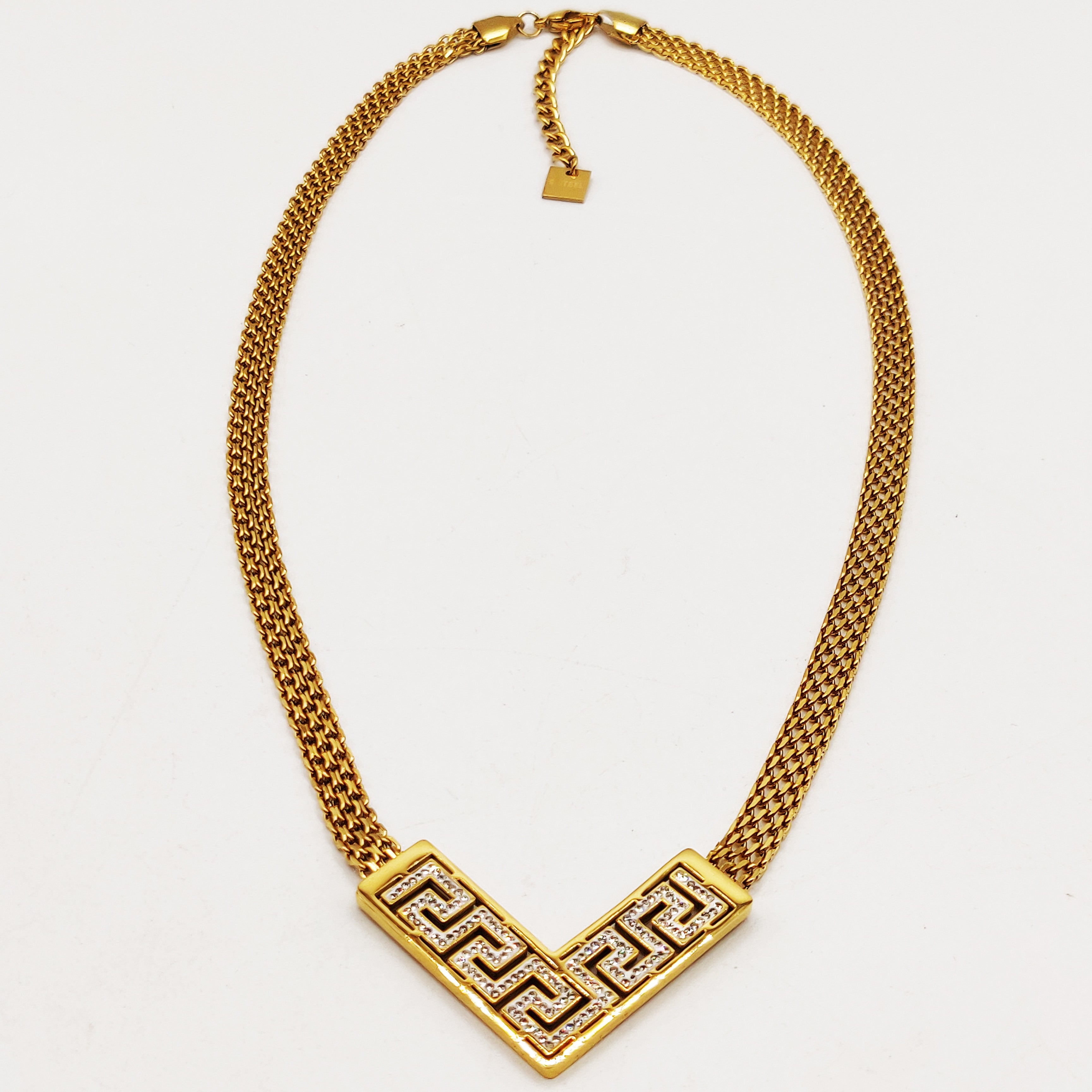 Collier Maille Motif V Luxe