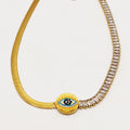 Collier Mi Maille Mi Cristaux Oeil Luxe