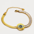 Bracelet Mi Maille Mi Cristaux Oeil Luxe