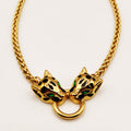 Collier Torsade Double Jaguar Luxe