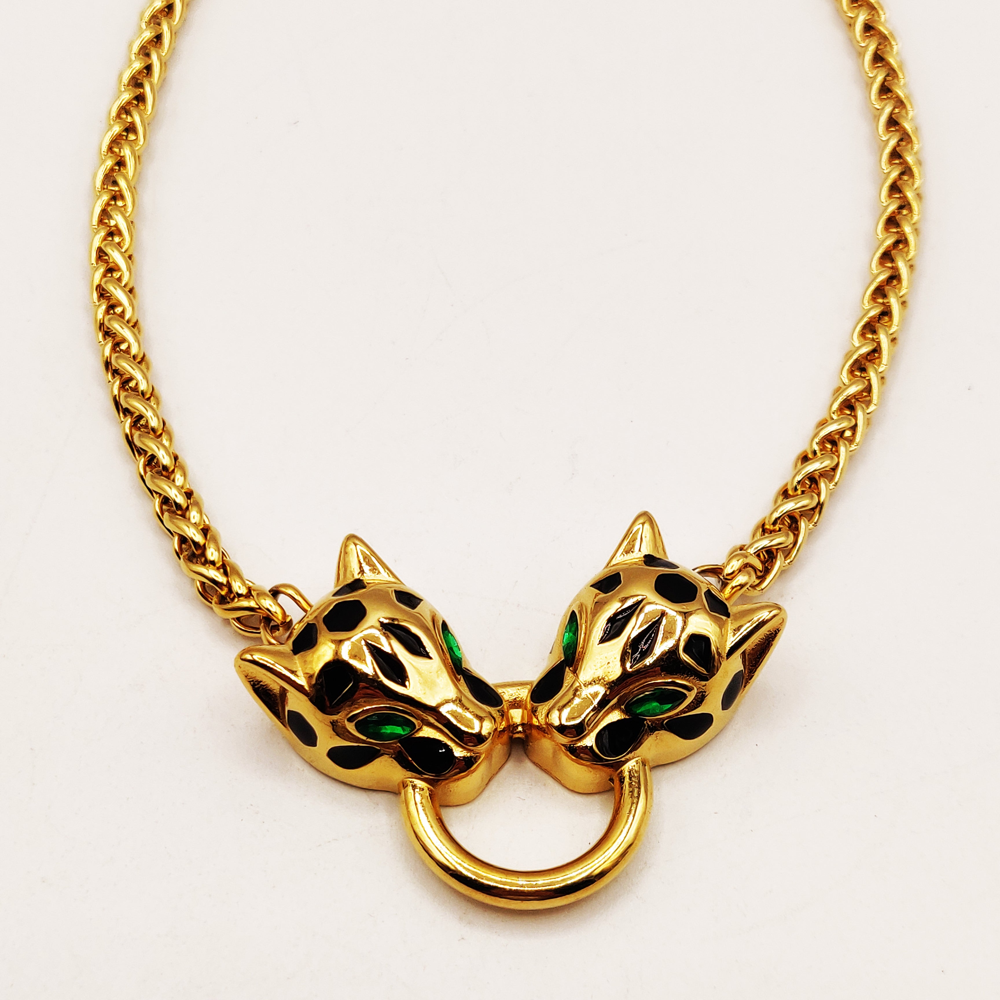 Collier Torsade Double Jaguar Luxe