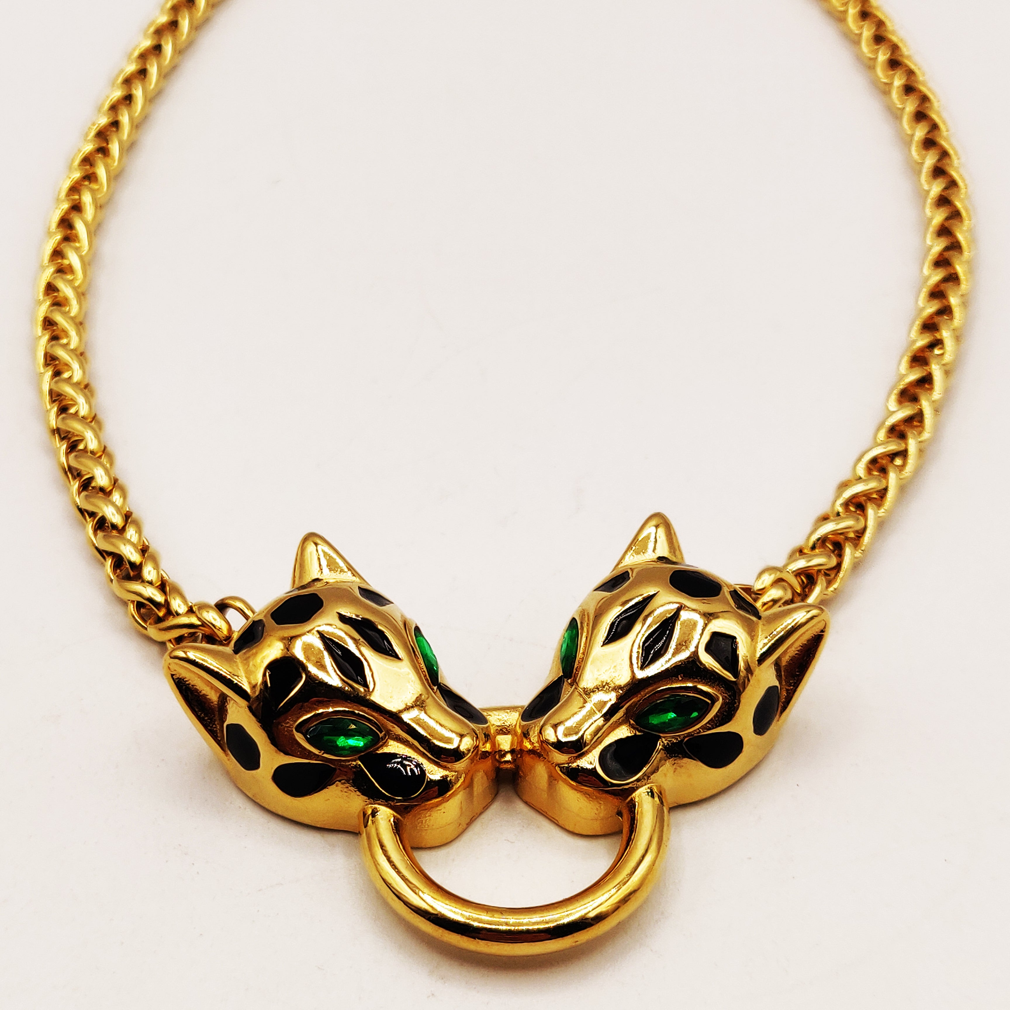 Collier Torsade Double Jaguar Luxe