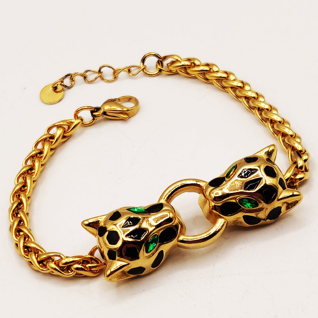 Bracelet Torsade Double Jaguar Luxe