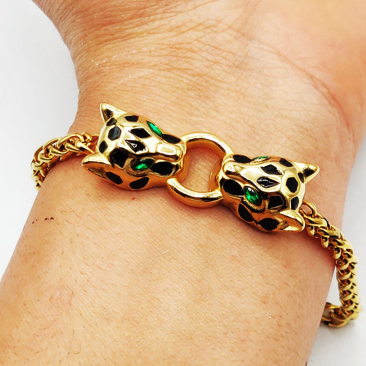 Bracelet Torsade Double Jaguar Luxe