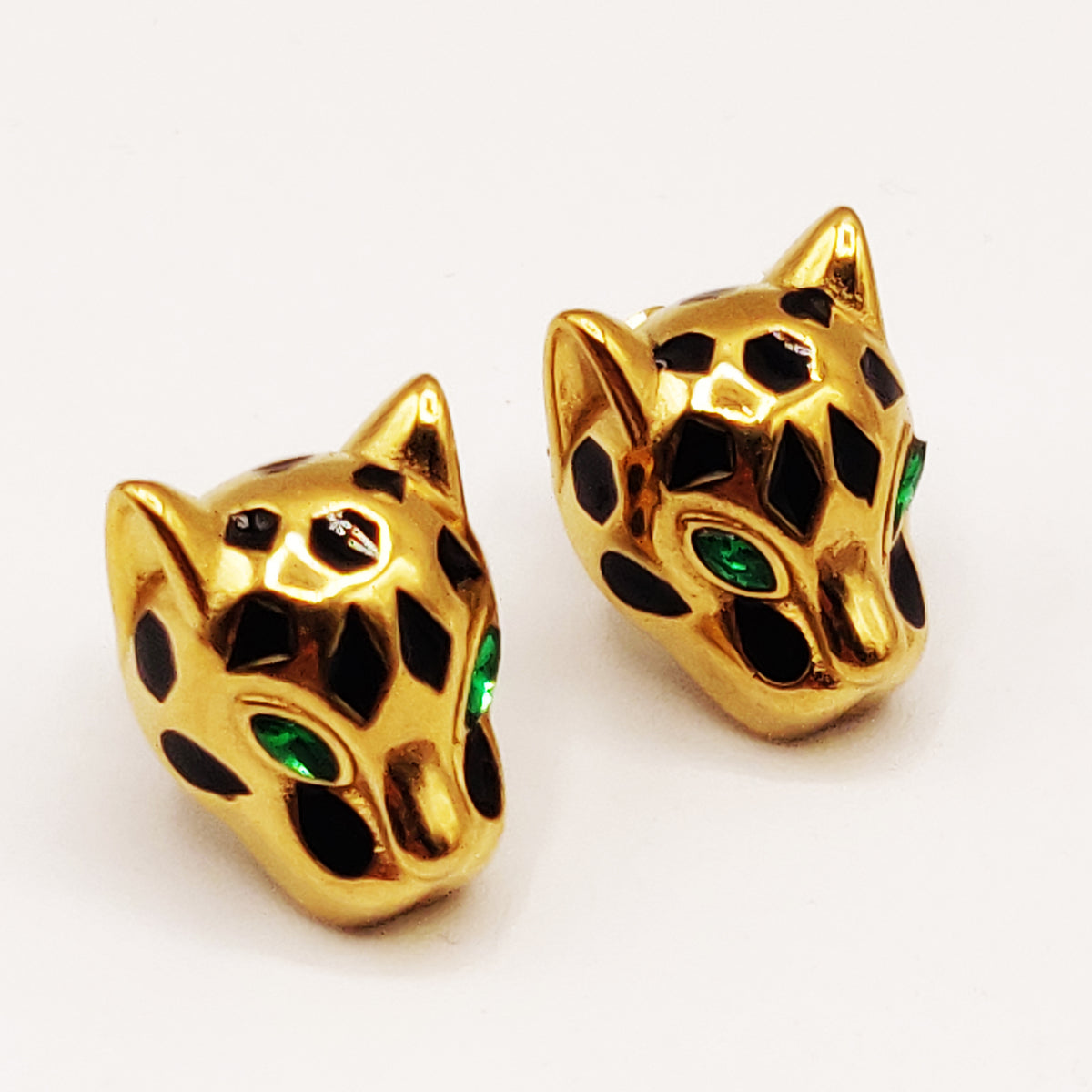 Boucles d'oreilles Torsade Double Jaguar Luxe
