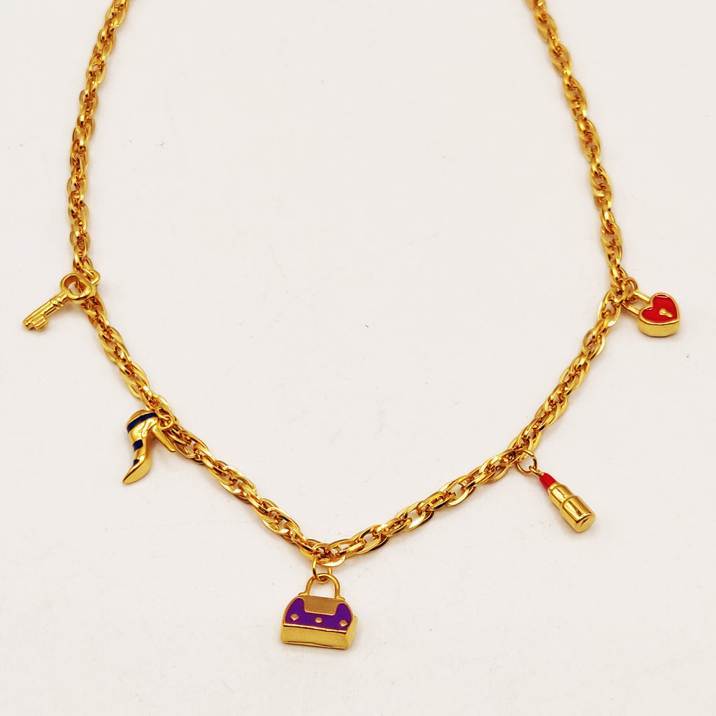 Collier Bibelots Fashion Colorés Luxe