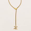 Collier Chaîne Arrondie Amazigh Cristaux Descendant
