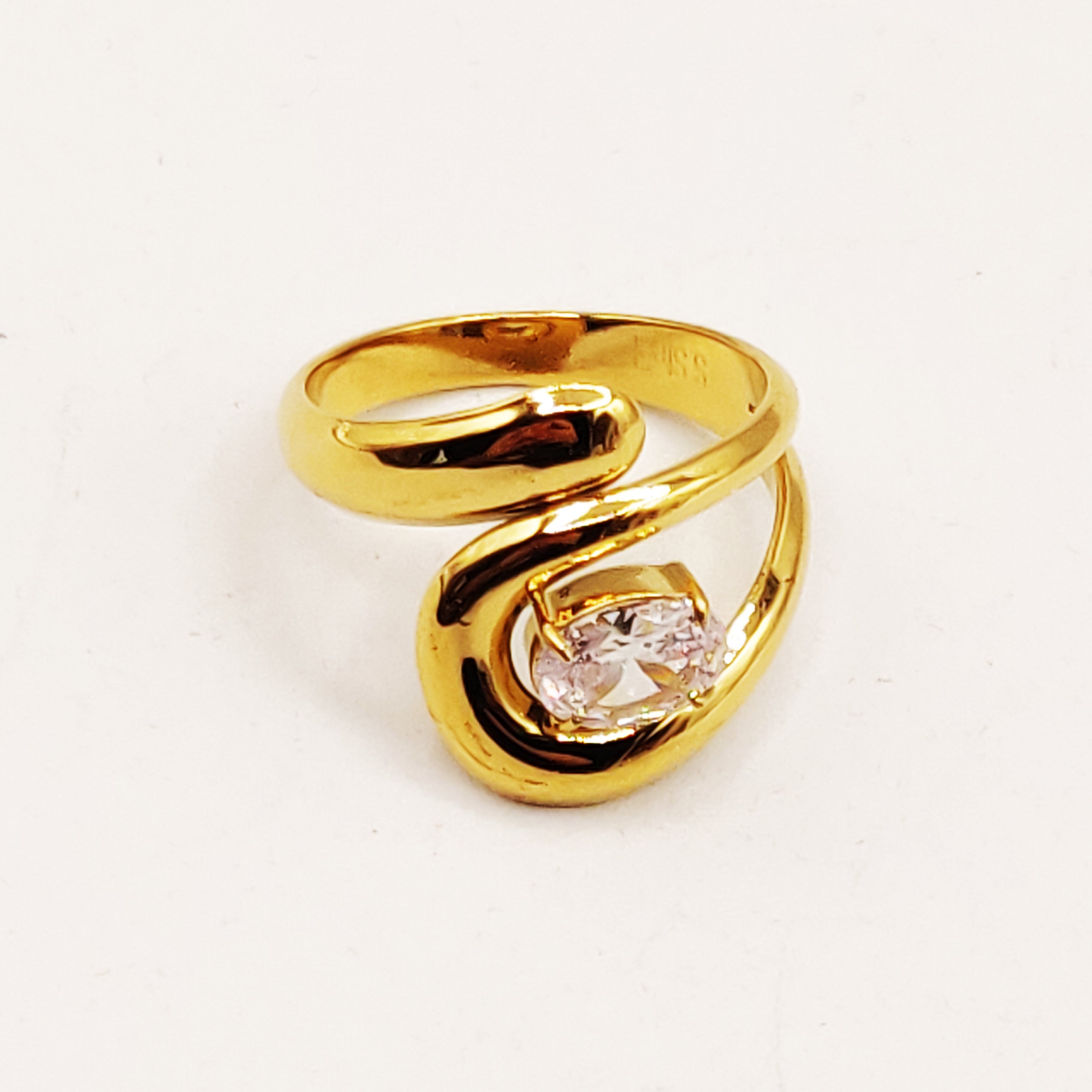 Bague Boucle Gros Cristal Luxe