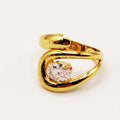 Bague Boucle Gros Cristal Luxe