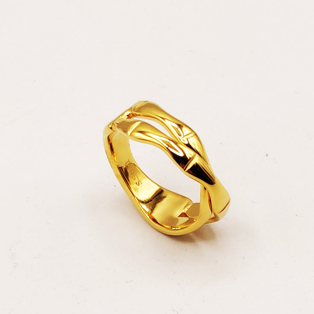 Bague Double Os Croisés Luxe