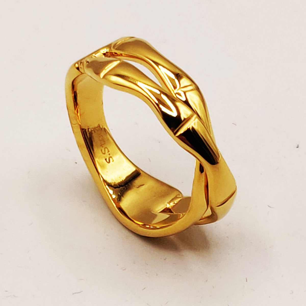 Bague Double Os Croisés Luxe