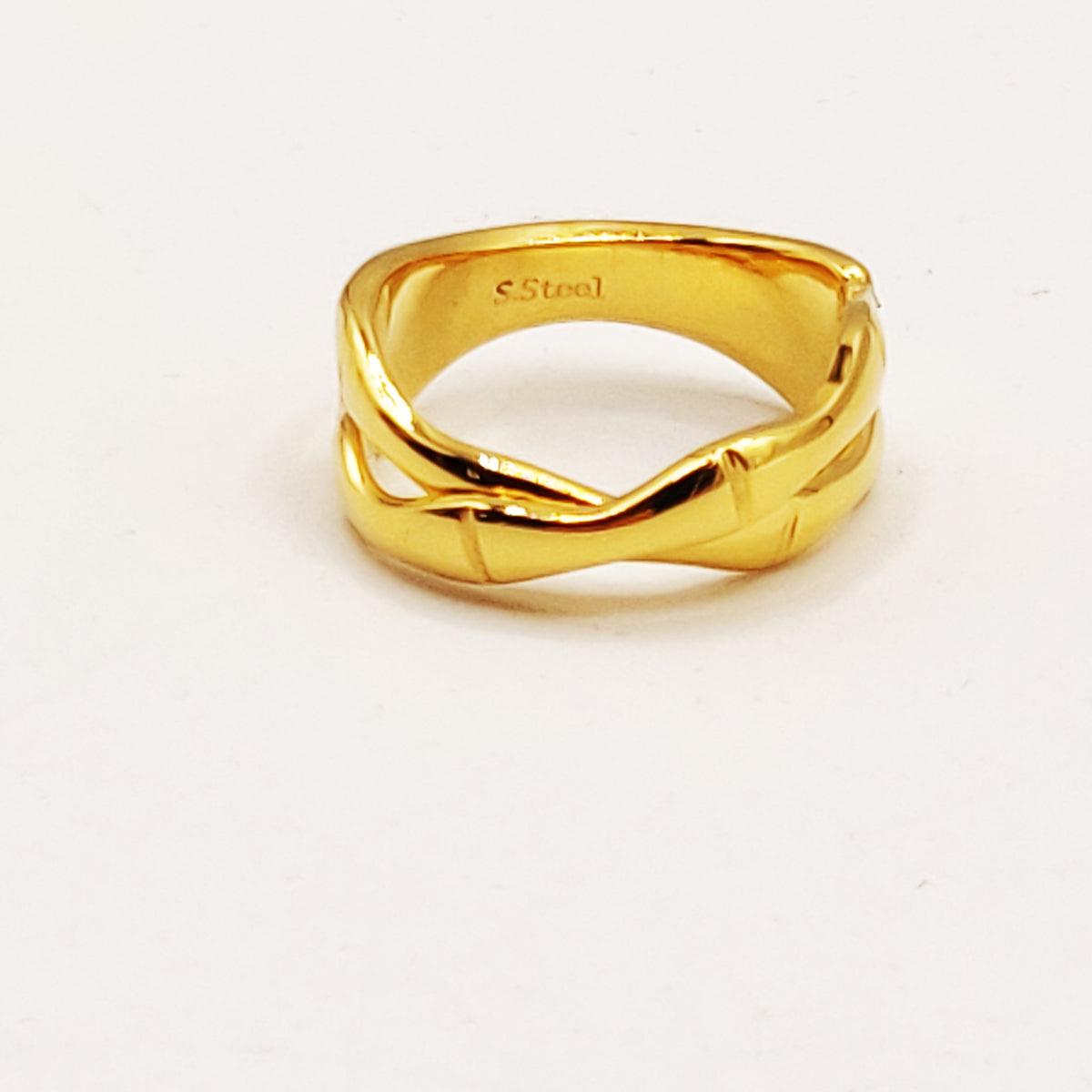 Bague Double Os Croisés Luxe