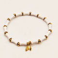 Bracelet Élastique Os Blancs Luxe