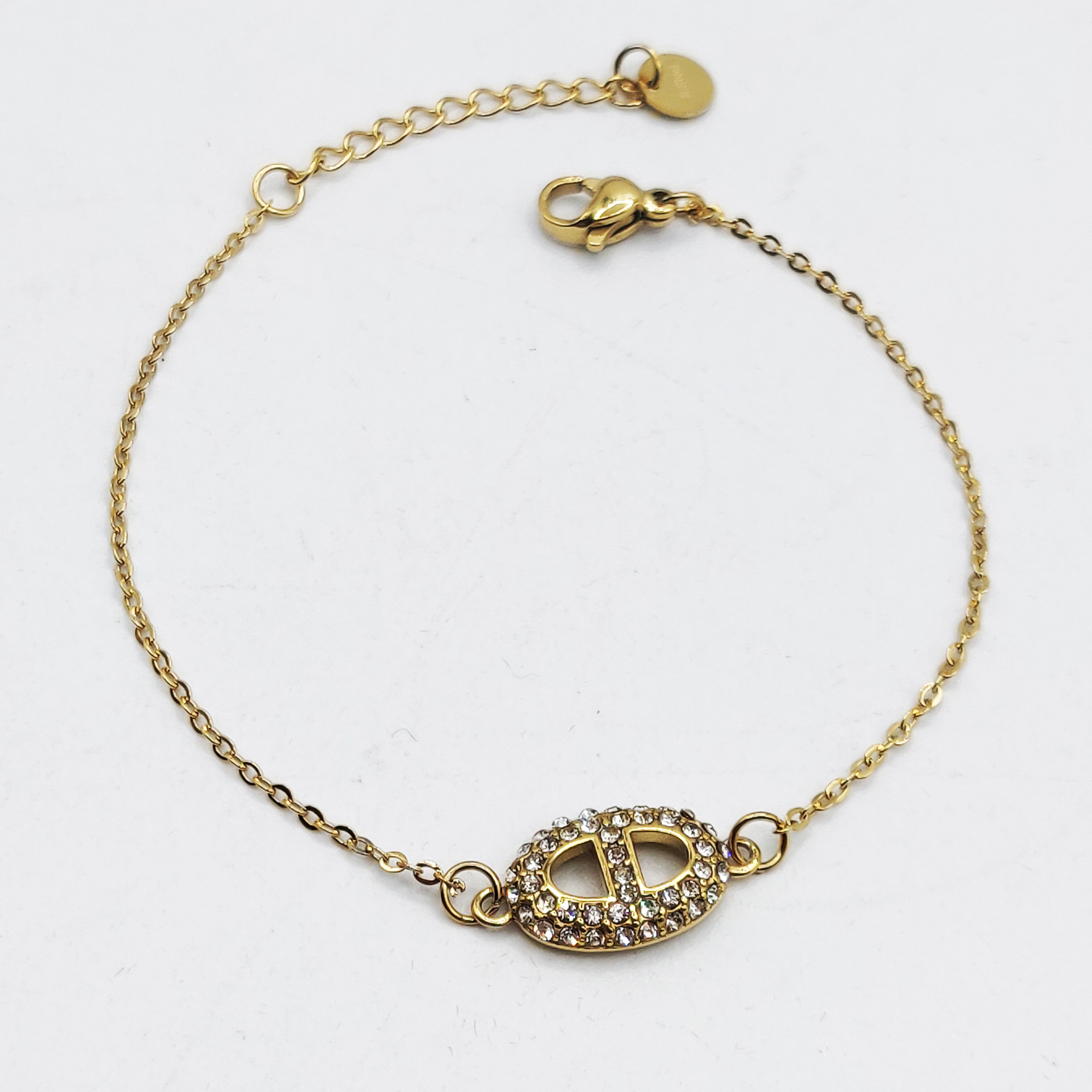 Bracelet Simple H Luxe Cristaux