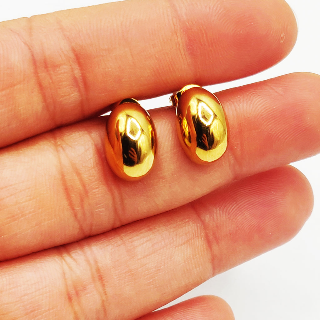 Boucles d'oreilles Petites Gouttes Dorées