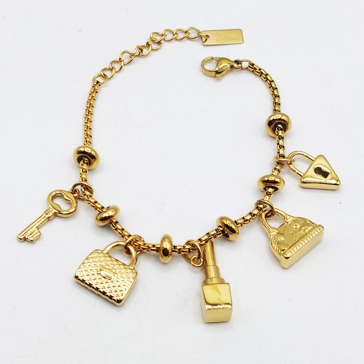 Bracelet Chaîne Arrondie Bibelots Beauté et Clé Luxe