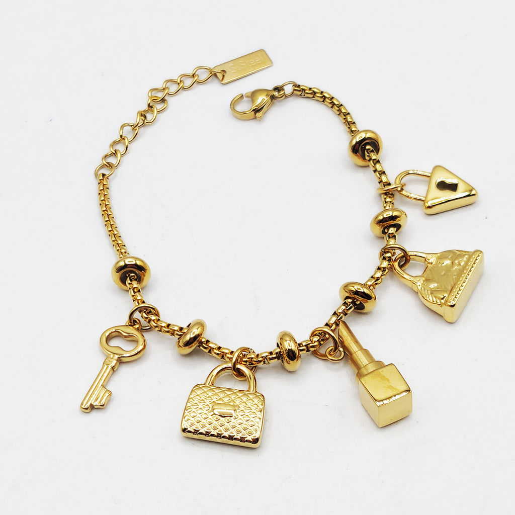 Bracelet Chaîne Arrondie Bibelots Beauté et Clé Luxe
