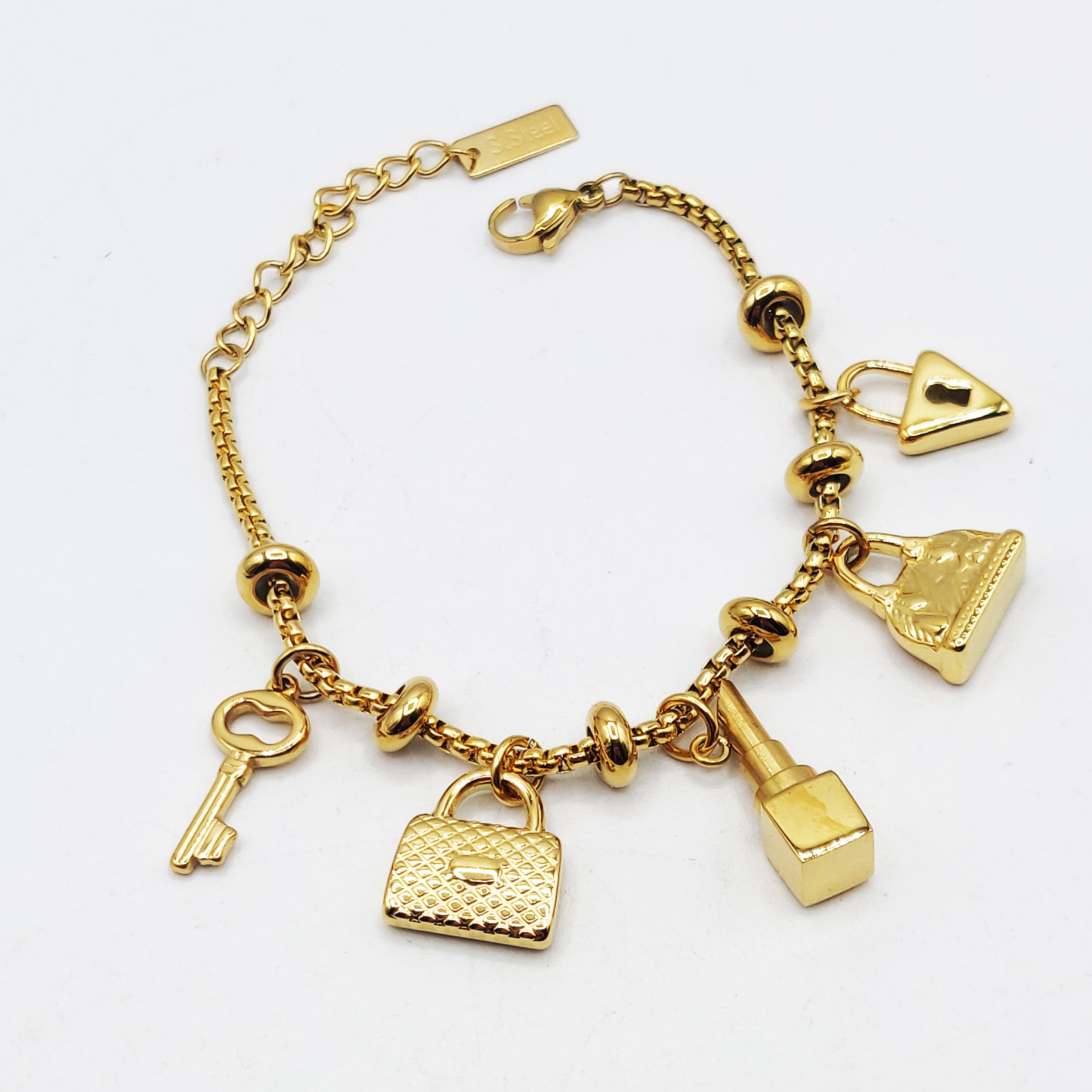 Bracelet Chaîne Arrondie Bibelots Beauté et Clé Luxe
