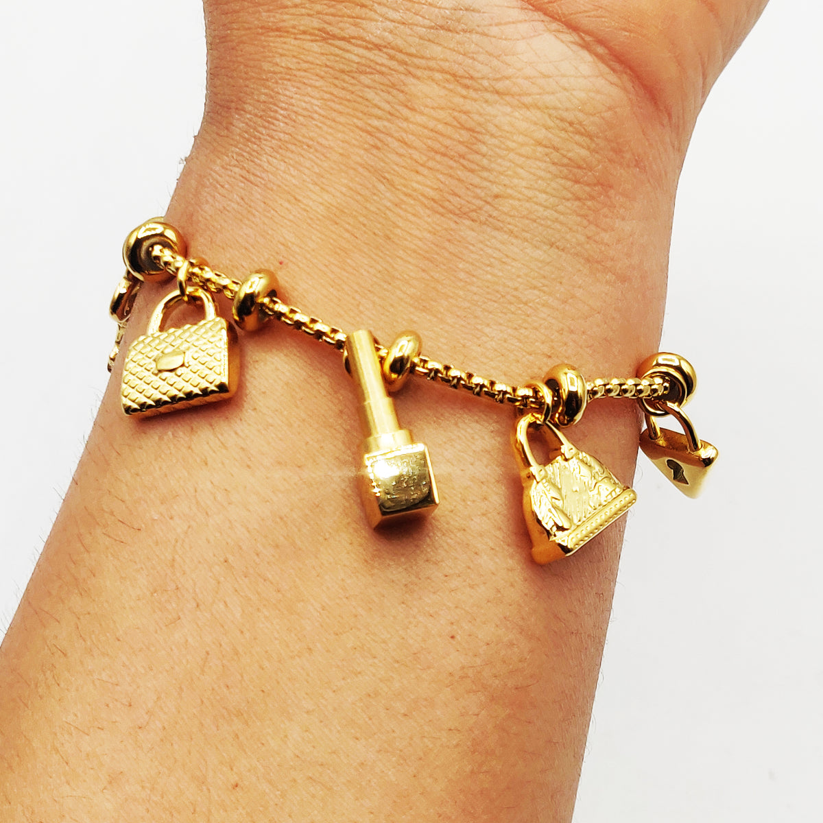 Bracelet Chaîne Arrondie Bibelots Beauté et Clé Luxe
